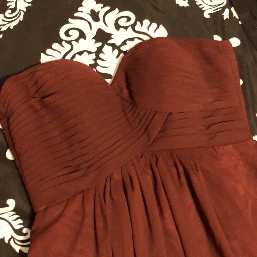 Burgundy formal dress